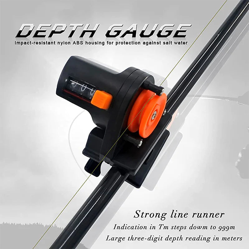 Fishing Line High Accuracy Depth Counter 0-999M Meter