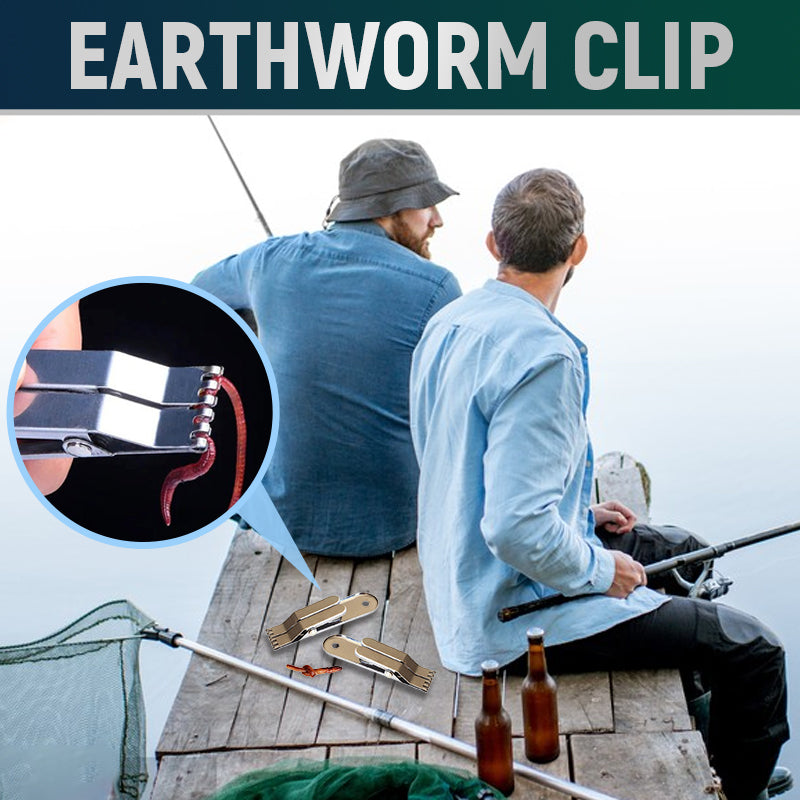 Earthworm Clip Fishing Tool No Messy Hands